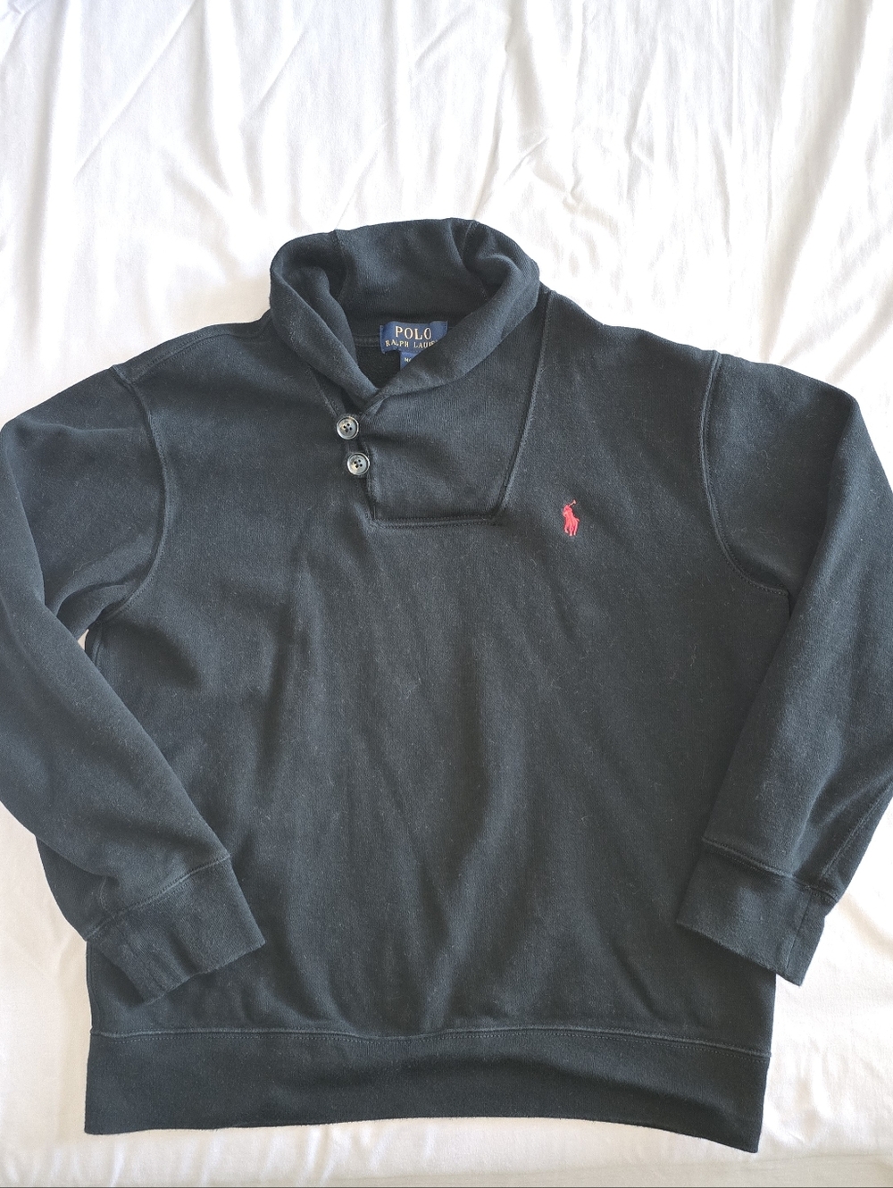 10/12 Polo by Ralph Lauren Black Pullover Sweatshirt with Red Pony